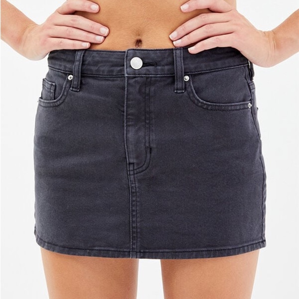 Pacsun Bella Black Denim Mini Skirt